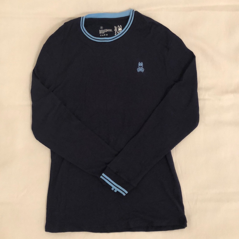 Psycho Bunny men’s navy blue thermal long sleeve